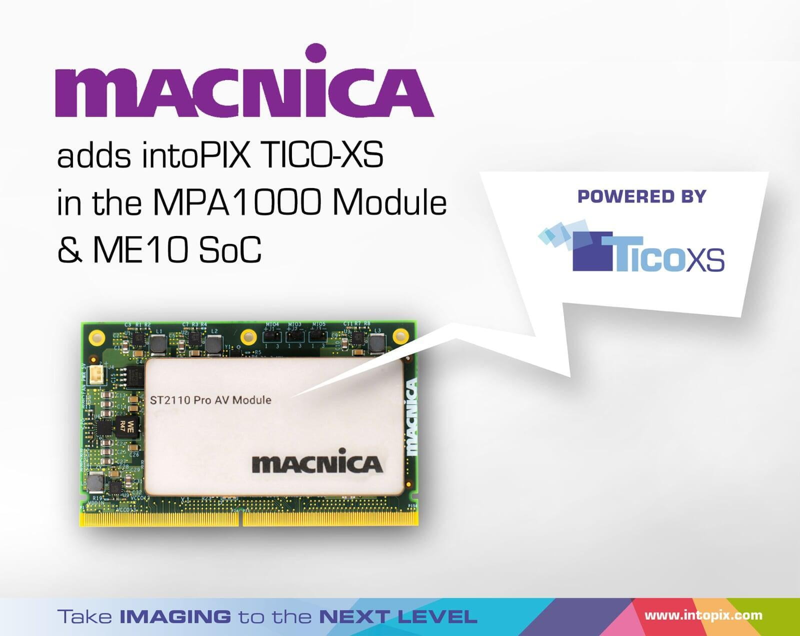 Macnica adopts intoPIX TicoXS for its 4K ProAV OEM solutions